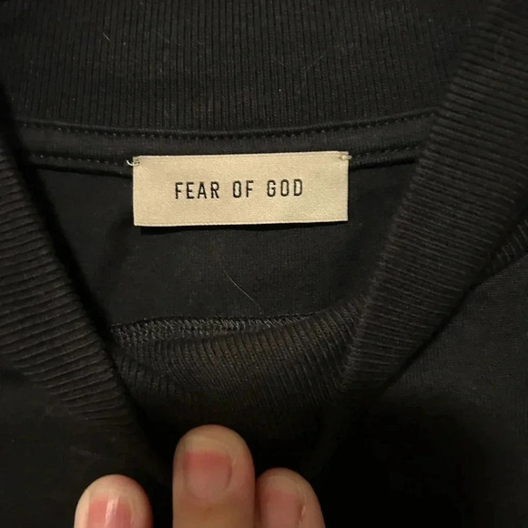 New FEAR OF GOD Black Long Sleeved Shirt - Picture 4 of 6